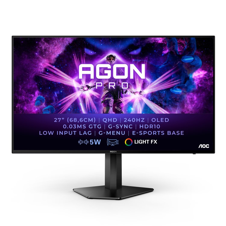 AOC AGON PRO AG276QZD 27" OLED QHD 240Hz Gaming Monitor