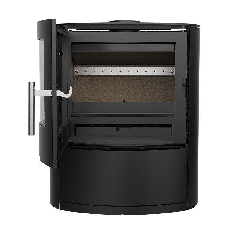 Black Cast Iron Wood Burning Stove 6.9kW - AmberGlo