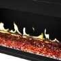 Black 60inch Inset Electric LCD Display Media Wall Fireplace - AmberGlo