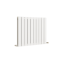 Eco Eleganza White Horizontal Flat Designer Aluminium Radiator 600x750mm Double Panel 3056 BTU