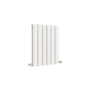 Eco Eleganza White Horizontal Flat Designer Aluminium Radiator 600x450mm Double Panel 1834 BTU