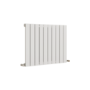 Eco Eleganza White Horizontal Flat Designer Aluminium Radiator 600x750mm Single Panel 2302 BTU