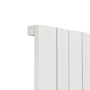 Eco Vivante White Horizontal Wave Designer Aluminium Radiator 600x945mm Single Panel 3055 BTU