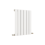 Eco Eleganza White Horizontal Flat Designer Aluminium Radiator 600x450mm Single Panel 1381 BTU