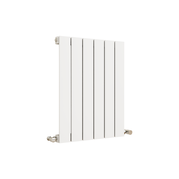 Eco Eleganza White Horizontal Flat Designer Aluminium Radiator 600x450mm Single Panel 1381 BTU