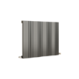 Eco Vivante Anthracite Horizontal Wave Designer Aluminium Radiator 600x755mm Single Panel 2444 BTU