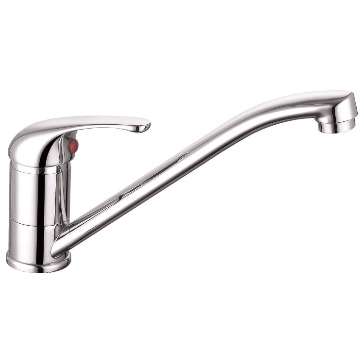 GRADE A1 - Alfred Single Lever Chrome Monobloc Kitchen Sink Mixer Tap