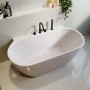 GRADE A1 - Freestanding Double Ended Back to Wall Bath 1500 x 770mm - Alto