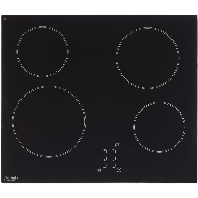 Belling CH60TX Touch Control 60cm Ceramic Hob Black