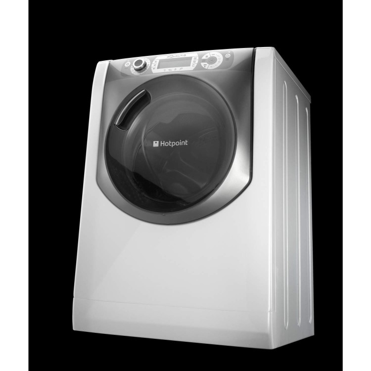 Hotpoint AQ113D697E Aqualtis Steam 11kg 1600rpm Freestanding Washing Machine - White and Tungsten