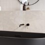 GRADE A1 - Black & Brass Wall Mounted Bath Mixer Tap - Arissa