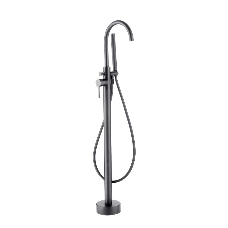 Gunmetal Freestanding Bath Mixer Tap - Arissa