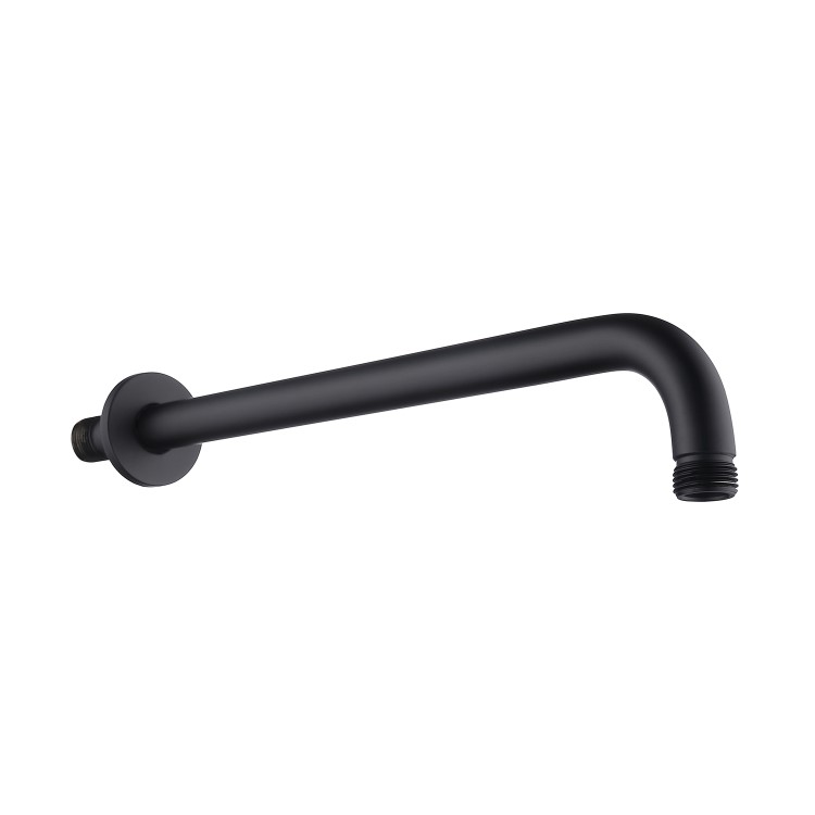 GRADE A1 - Black 355mm Wall Mounted Shower Arm - Arissa