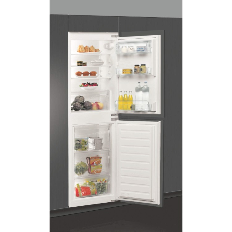 Whirlpool ART4500APLUS 54cm Wide 50-50 Integrated Upright Fridge Freezer - White