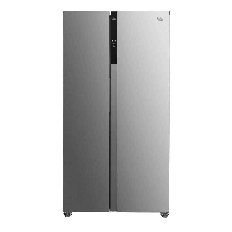 Beko 532 Litre Side by Side American Fridge Freezer - Brushed Steel