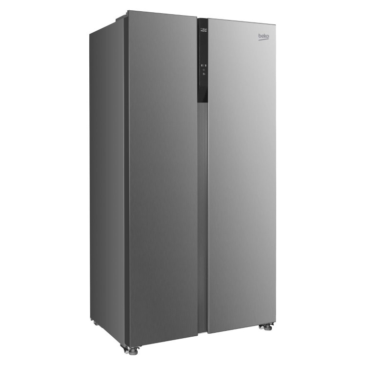 Beko 532 Litre Side by Side American Fridge Freezer - Brushed Steel