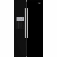 Beko ASN541B Black American Fridge Freezer With Non-plumbed Ice And Water Dispenser