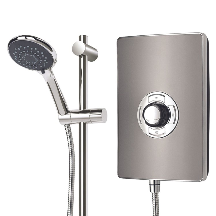 Triton Aspirante 8.5kW Gun Metal Electric Shower