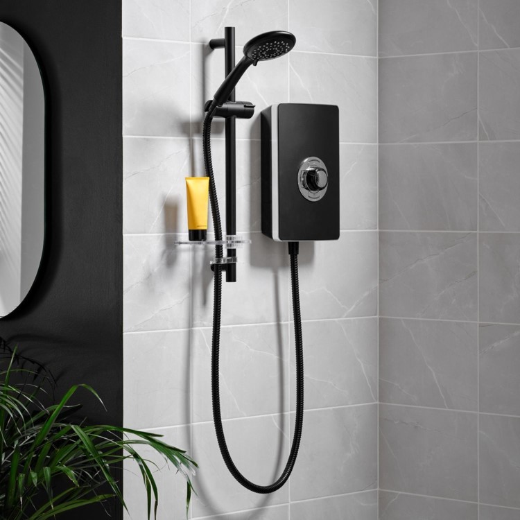 Triton Aspirante 8.5kW Matte Black Electric Shower