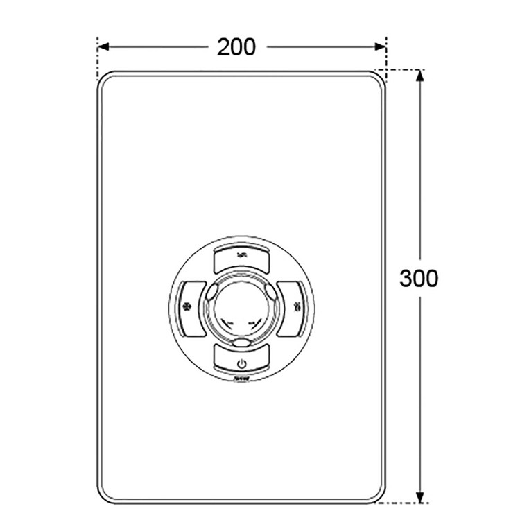 Triton Aspirante 8.5kW Gun Metal Electric Shower