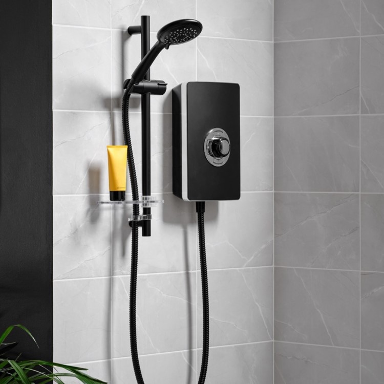 Triton Aspirante 9.5kW Matte Black Electric Shower