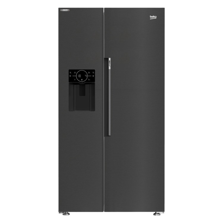 Beko 571 Litre Side By Side American Fridge Freezer - Black