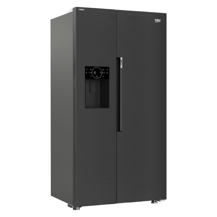 Beko 571 Litre Side By Side American Fridge Freezer - Black