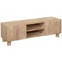 Solid Mango Wood TV Unit with Shelves- TV's up to 60" - Austin