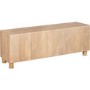 Large Solid Mango Wood Low Board TV Stand with Storage - TV's up to 77" - Austin