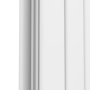 Eco Eleganza White Vertical Flat Designer Aluminium Radiator 1600x300mm Double Panel 2699 BTU