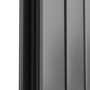 Eco Eleganza Anthracite Vertical Flat Designer Aluminium Radiator 1800x300mm Double Panel 2928 BTU