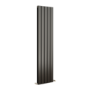 Eco Eleganza Midnight Black Vertical Flat Designer Aluminium Radiator 1600x375mm Double Panel 3374 BTU