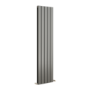 Eco Eleganza Anthracite Vertical Flat Designer Aluminium Radiator 1600x375mm Double Panel 3374 BTU