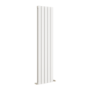 Eco Eleganza White Vertical Flat Designer Aluminium Radiator 1600x375mm Double Panel 3374 BTU