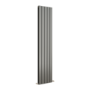 Eco Eleganza Anthracite Vertical Flat Designer Aluminium Radiator 1800x375mm Double Panel 3660 BTU