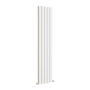 Eco Eleganza White Vertical Flat Designer Aluminium Radiator 1800x375mm Double Panel 3660 BTU