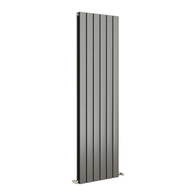 Eco Eleganza Anthracite Vertical Flat Designer Aluminium Radiator 1600x450mm Double Panel 4049 BTU