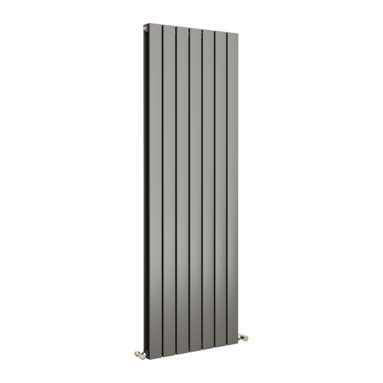 Eco Eleganza Anthracite Vertical Flat Designer Aluminium Radiator 1600x525mm Double Panel 4724 BTU