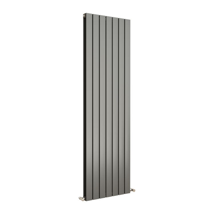 Eco Eleganza Anthracite Vertical Flat Designer Aluminium Radiator 1800x525mm Double Panel 5124 BTU