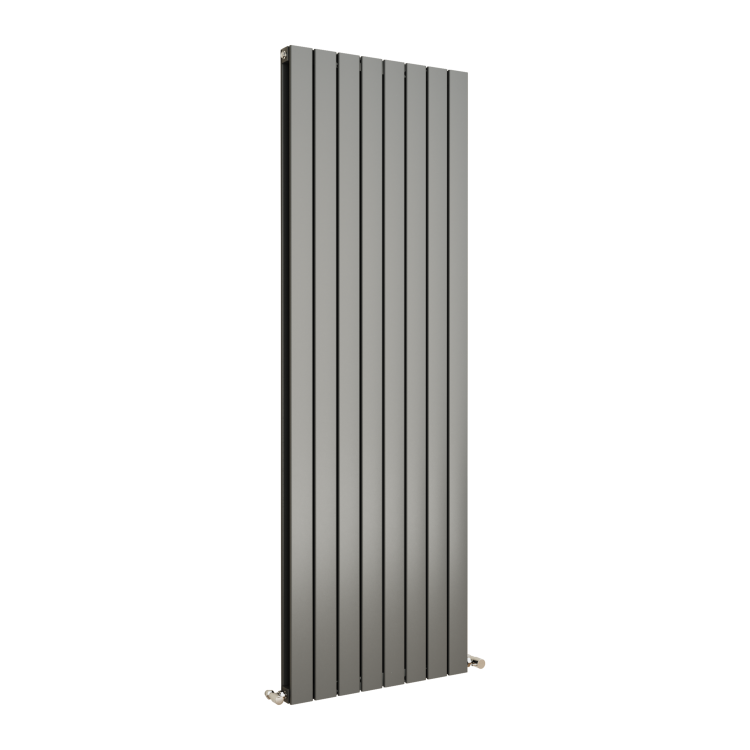 Eco Eleganza Anthracite Vertical Flat Designer Aluminium Radiator 1800x600mm Double Panel 5856 BTU