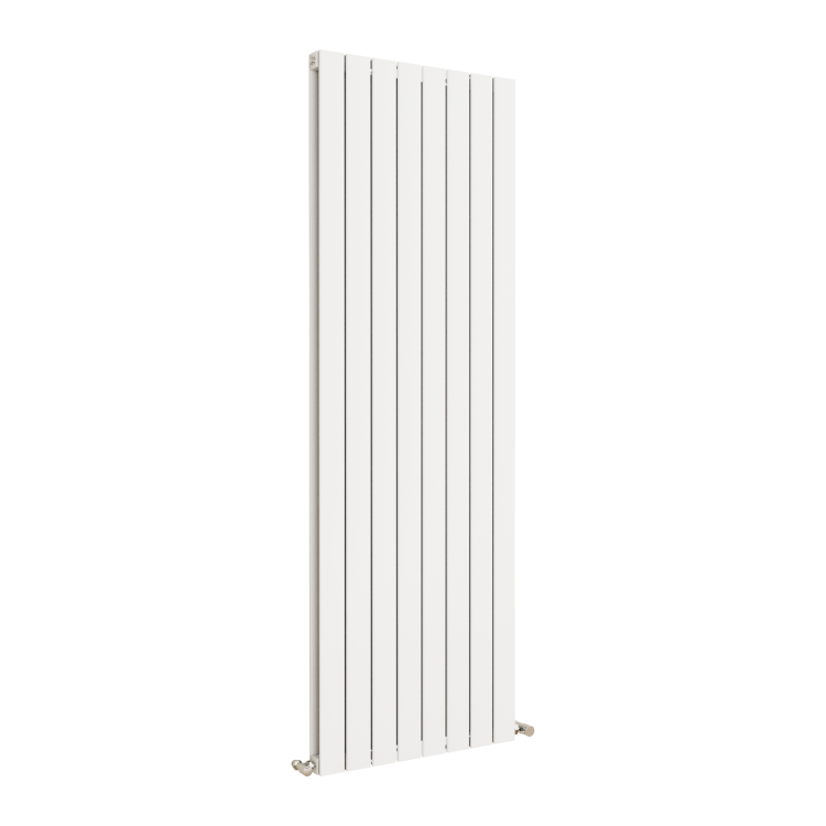 Eco Eleganza White Vertical Flat Designer Aluminium Radiator 1800x600mm Double Panel 5856 BTU