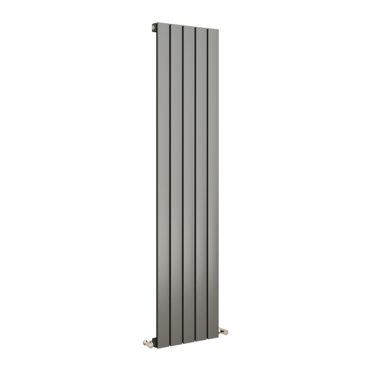 Eco Eleganza Anthracite Vertical Flat Designer Aluminium Radiator 1600x375mm Single Panel 2546 BTU