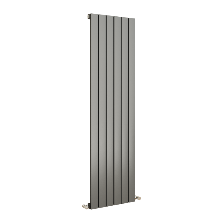 Eco Eleganza Anthracite Vertical Flat Designer Aluminium Radiator 1600x450mm Single Panel 3055 BTU