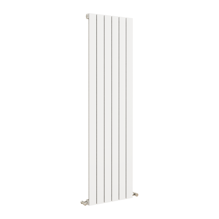 Eco Eleganza White Vertical Flat Designer Aluminium Radiator 1600x450mm Single Panel 3055 BTU