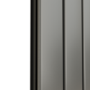 Eco Eleganza Anthracite Vertical Flat Designer Aluminium Radiator 1600x525mm Single Panel 3564 BTU