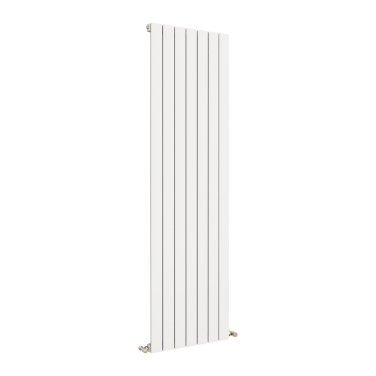 Eco Eleganza White Vertical Flat Designer Aluminium Radiator 1800x525mm Single Panel 3952 BTU