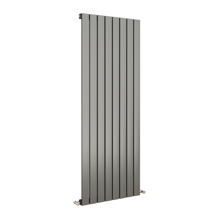 Eco Eleganza Anthracite Vertical Flat Designer Aluminium Radiator 1600x600mm Single Panel 4073 BTU