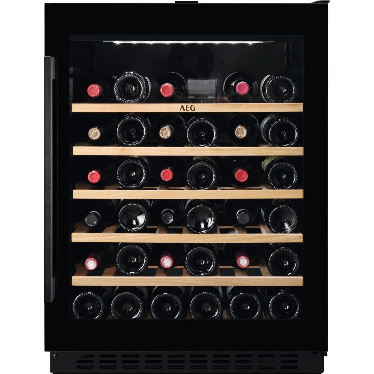 AEG 5000 Series 52 Bottle Capacity Single Zone Built-in Wine Cooler - Black