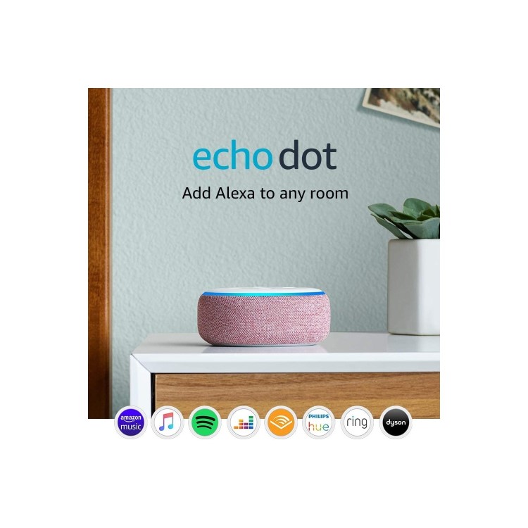 Amazon Echo Dot 3rd Gen - Smart speaker with Alexa - Plum