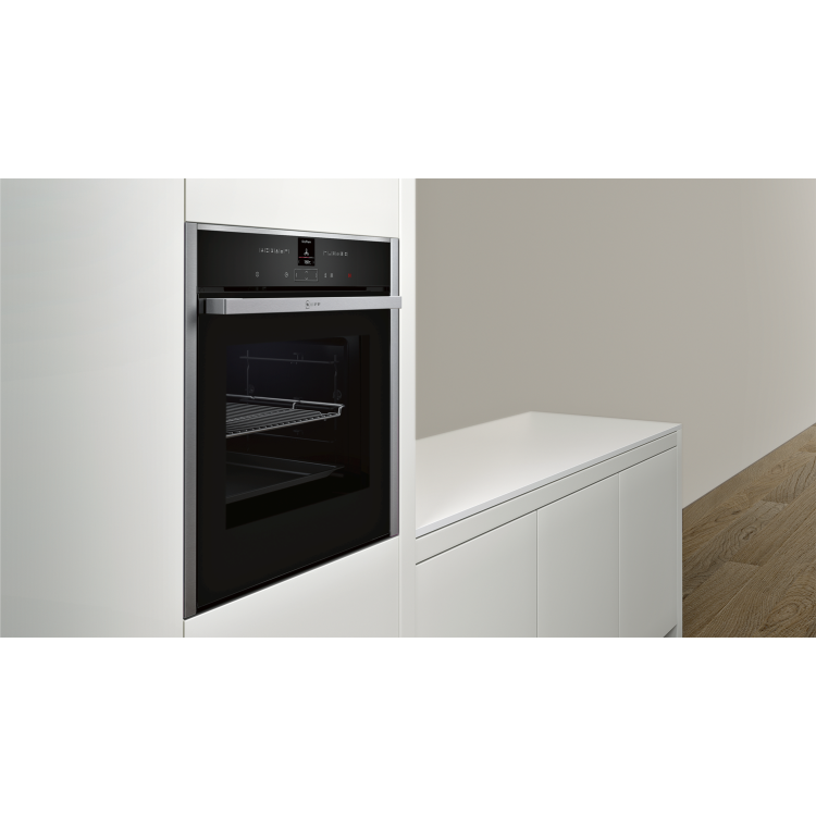 Neff N70 Pyrolytic Self Cleaning Electric Single Oven - Stainless Steel